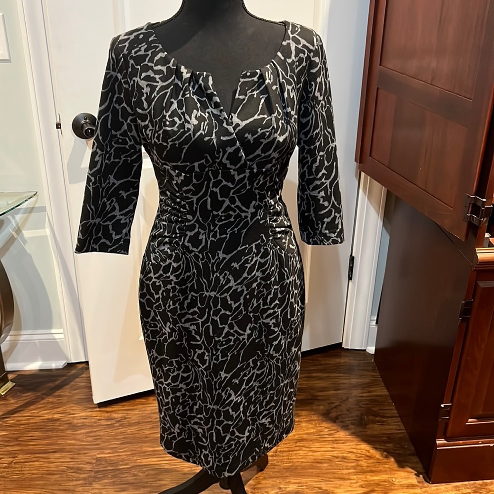 Black and Grey spandex dress.